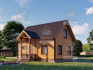 Проект дома из бруса ДБ-77