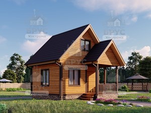 Проект дома из бруса ДБ-86