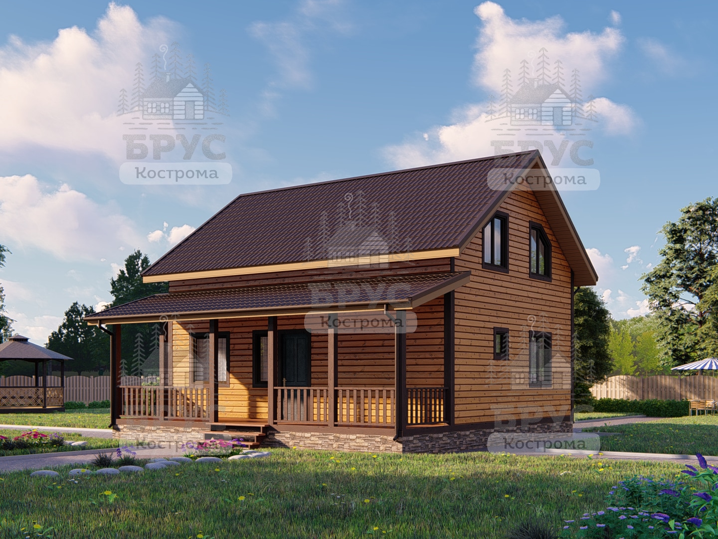 Проект дома из бруса ДБ-139