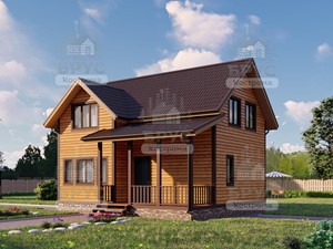 Проект дома из бруса ДБ-146