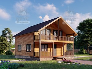 Проект дома из бруса ДБ-148