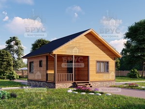Проект дома из бруса ДБ-153