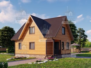 Проект дома из бруса ДБ-161